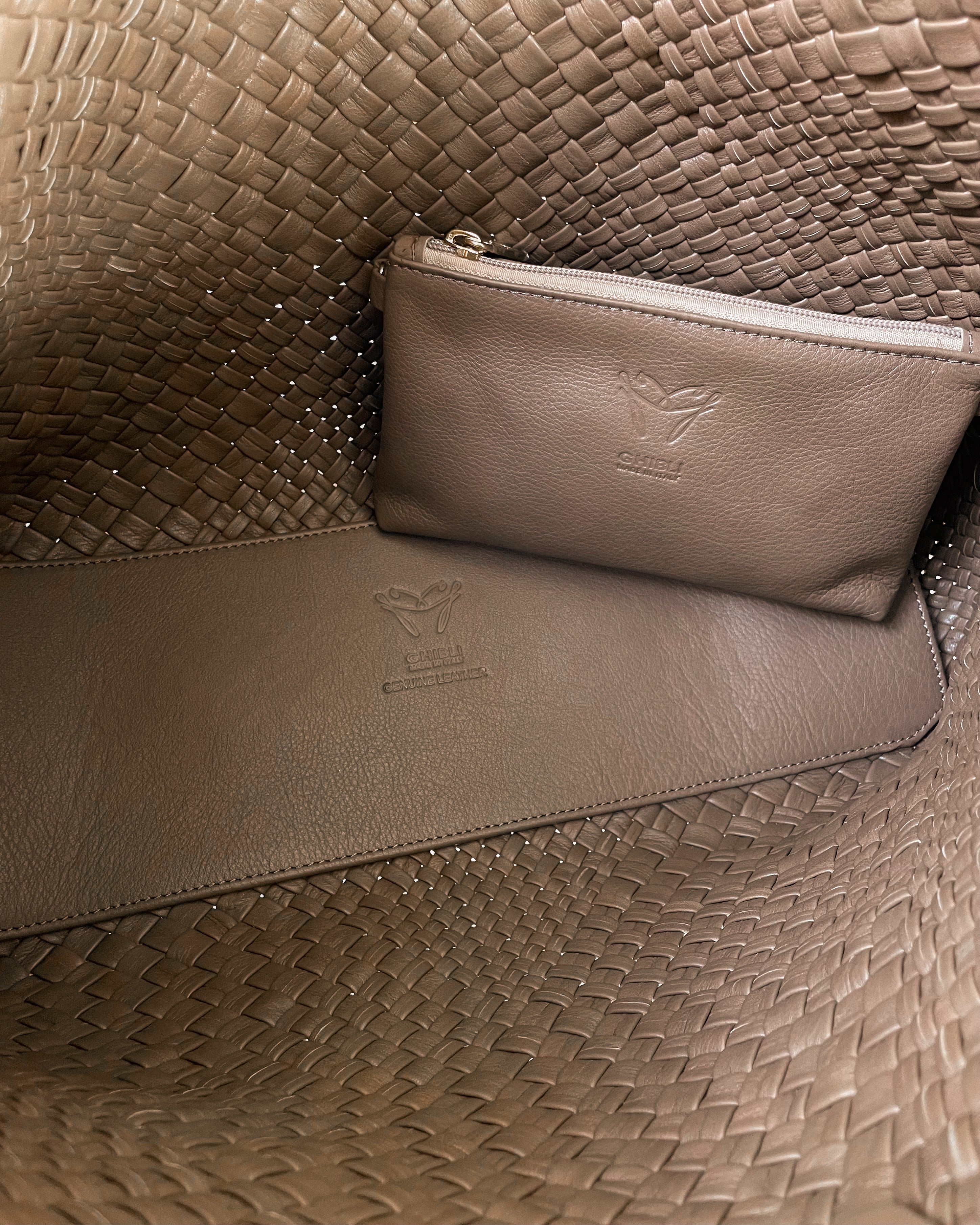 Handwoven Bag Ghibli 4296 Taupe